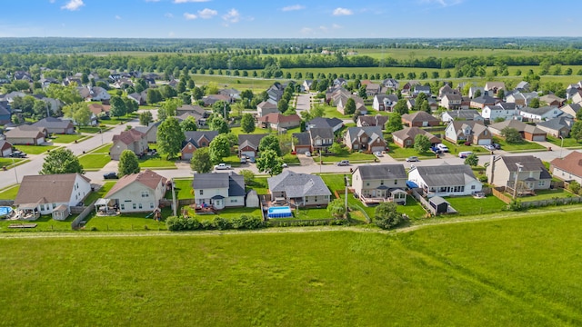 aerial perspective of suburban area