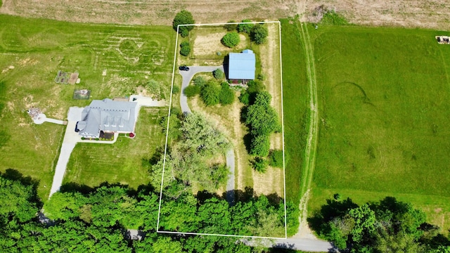 1648 Burdette Knob Rd, Lancaster, KY 40444 - aerial view of sparsely populated area featuring property parcel outlined