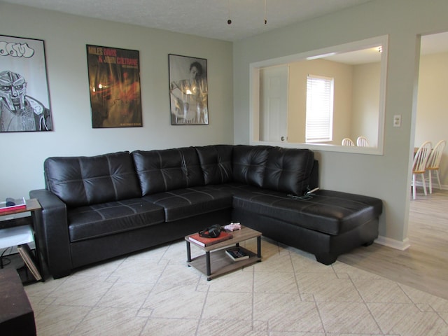 324 Spruce Dr, Frankfort, KY 40601 - living room with baseboards and light wood-style flooring