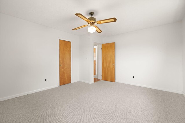 279 Hatton Creek Rd, Stanton, KY 40380 - spare room featuring a ceiling fan, carpet flooring, and baseboards
