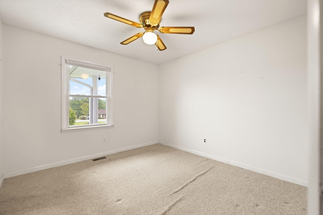 279 Hatton Creek Rd, Stanton, KY 40380 - empty room featuring carpet, baseboards, and ceiling fan