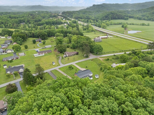 279 Hatton Creek Rd, Stanton, KY 40380 - aerial overview of property's location featuring a mountainous background and rural landscape