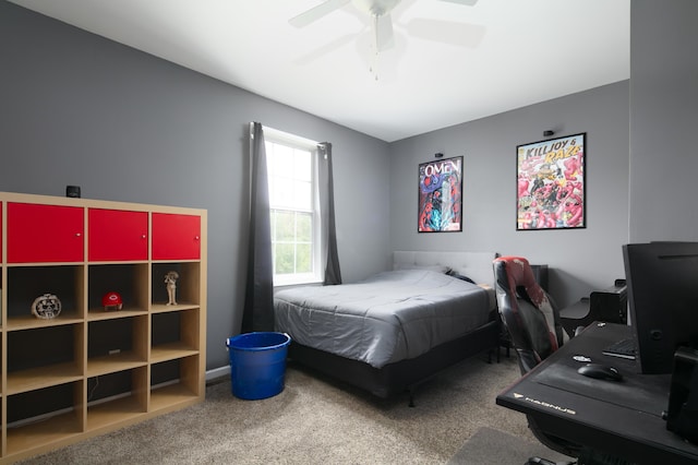 1335 Curtis Pike, Richmond, KY 40475 - carpeted bedroom featuring an office area and a ceiling fan