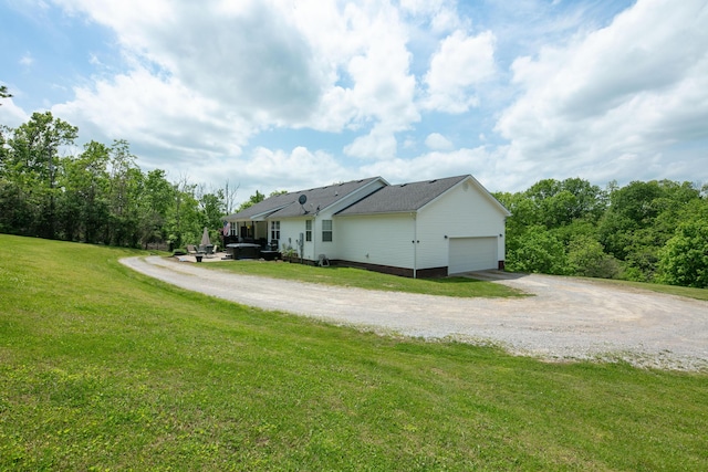 1335 Curtis Pike, Richmond, KY 40475 - view of property exterior featuring driveway, an attached garage, and a yard