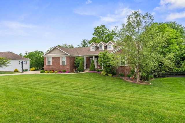 view of front of house with brick siding