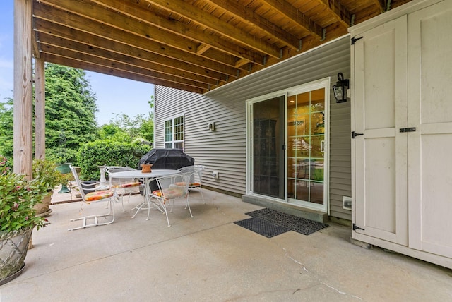 view of patio / terrace with outdoor dining space