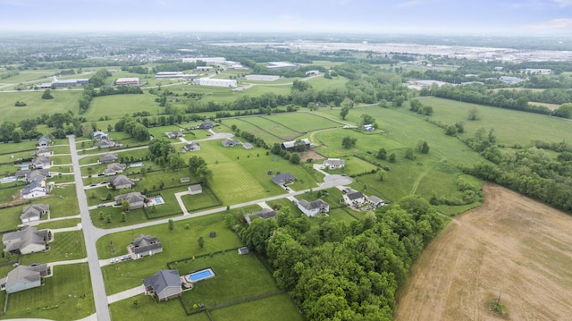 aerial overview of property's location with rural landscape