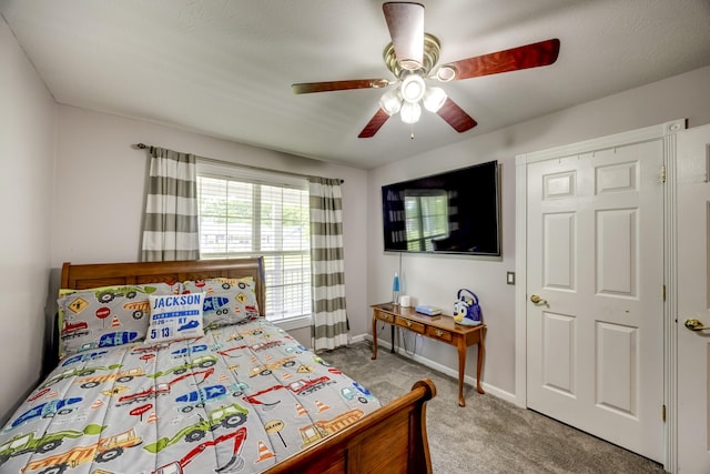 44 Gwinn Island Cir, Danville, KY 40422 - carpeted bedroom featuring baseboards and a ceiling fan