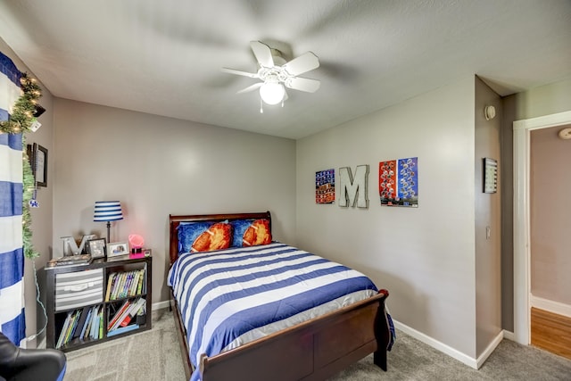 44 Gwinn Island Cir, Danville, KY 40422 - carpeted bedroom featuring baseboards and a ceiling fan
