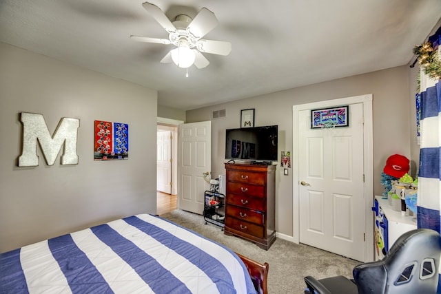 44 Gwinn Island Cir, Danville, KY 40422 - carpeted bedroom with ceiling fan