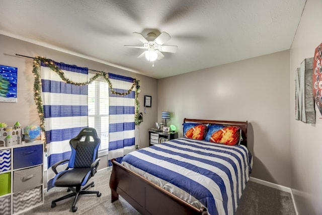 44 Gwinn Island Cir, Danville, KY 40422 - carpeted bedroom featuring baseboards and a ceiling fan
