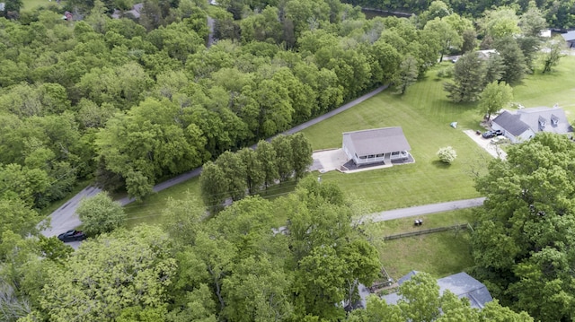 44 Gwinn Island Cir, Danville, KY 40422 - aerial view of property's location with a forest