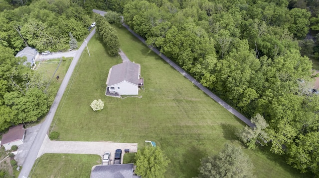 44 Gwinn Island Cir, Danville, KY 40422 - aerial view of property's location featuring a heavily wooded area