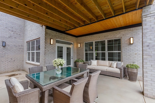 2269 Savannah Ln, Lexington, KY 40513 - view of patio with outdoor lounge area and outdoor dining space