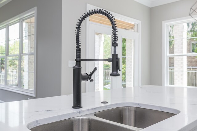 2269 Savannah Ln, Lexington, KY 40513 - kitchen view of a sink and light stone countertops