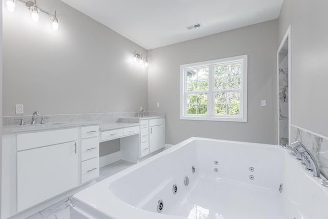 2269 Savannah Ln, Lexington, KY 40513 - bathroom with a whirlpool tub and double vanity
