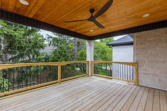 2269 Savannah Ln, Lexington, KY 40513 - wooden terrace with ceiling fan