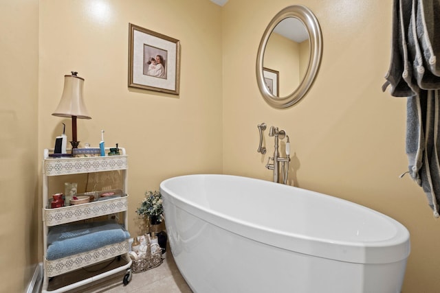 256 Michael Blvd, Frankfort, KY 40601 - full bath featuring a soaking tub and tile patterned floors