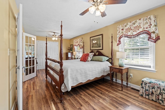 256 Michael Blvd, Frankfort, KY 40601 - bedroom with wood finished floors, baseboards, and a ceiling fan