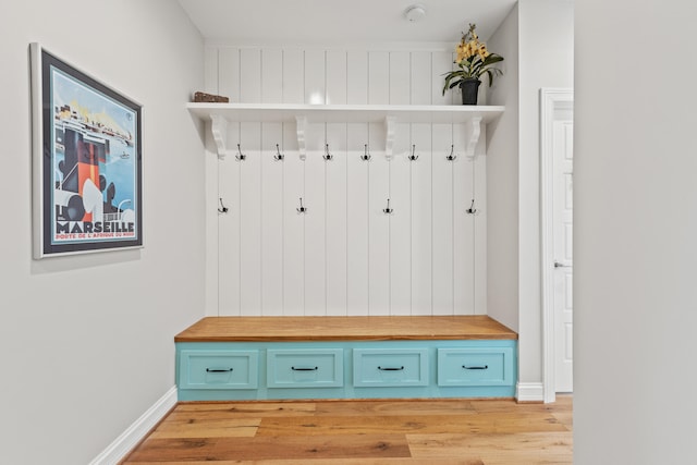 502 W Brannon Rd, Nicholasville, KY 40356 - mudroom featuring light wood-style floors and baseboards