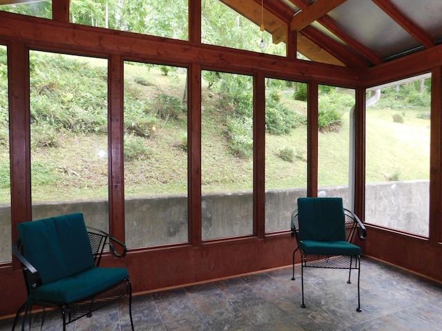 184 Meadow Dr, Harlan, KY 40831 - sunroom / solarium with healthy amount of natural light and stone finish flooring
