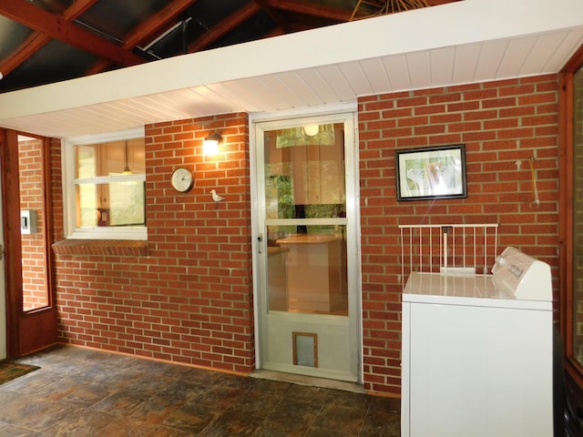 184 Meadow Dr, Harlan, KY 40831 - entrance to property featuring washer / dryer