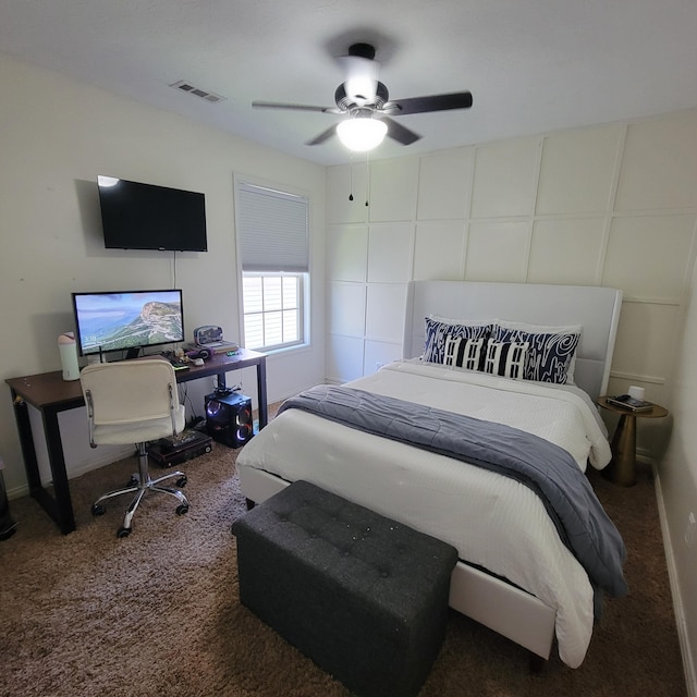 1136 Oatlands Park, Lexington, KY 40509 - carpeted bedroom featuring a desk and a ceiling fan