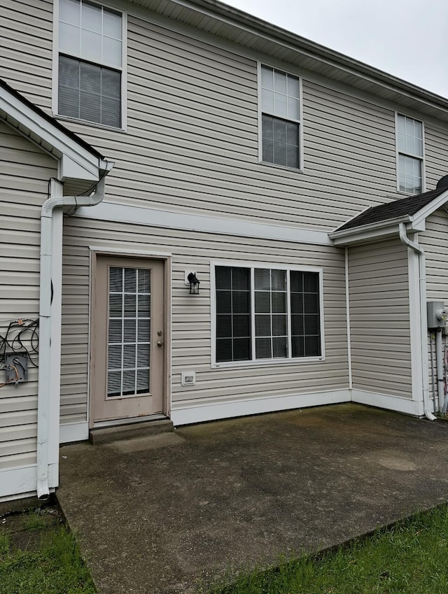 rear view of house with a patio area