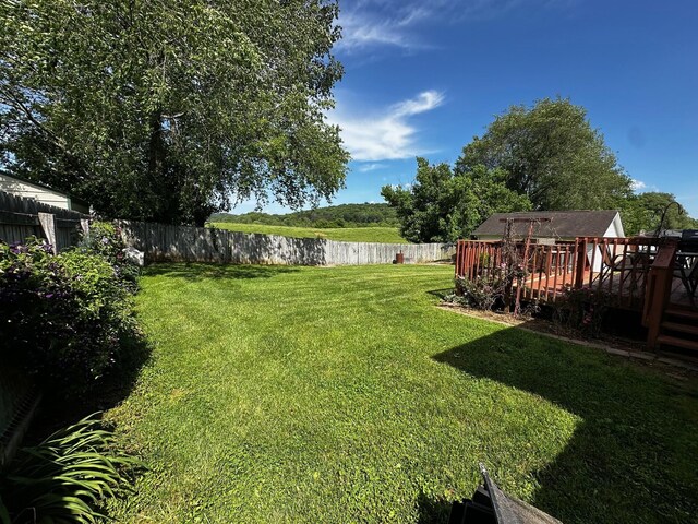 76 Waterford Way, Somerset, KY 42501 - view of yard with a deck