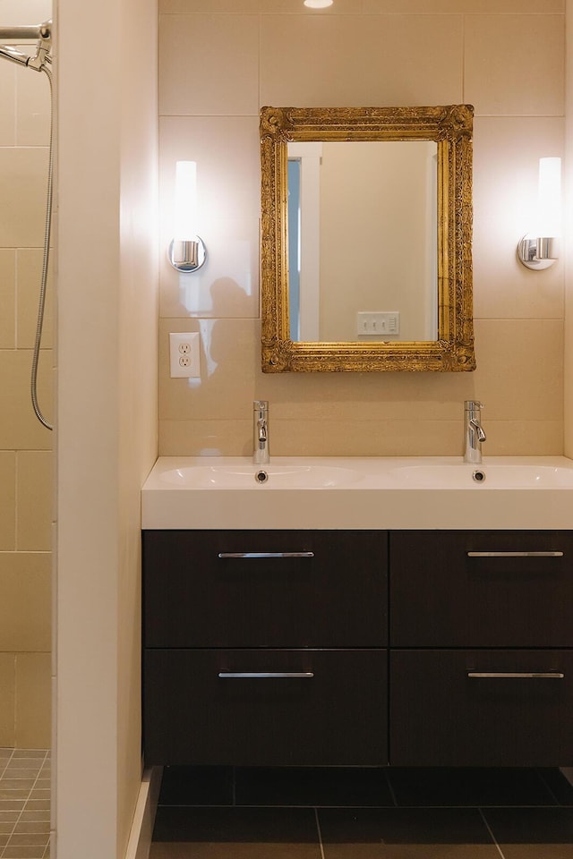 1010 Aurora Ave, Lexington, KY 40502 - full bathroom with vanity and tile patterned floors