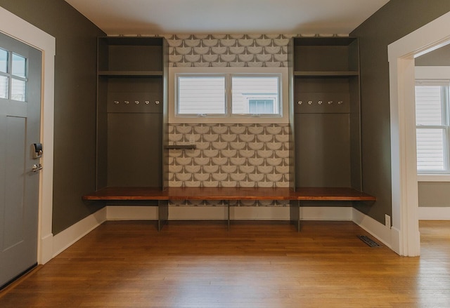 1010 Aurora Ave, Lexington, KY 40502 - mudroom featuring wood finished floors and baseboards