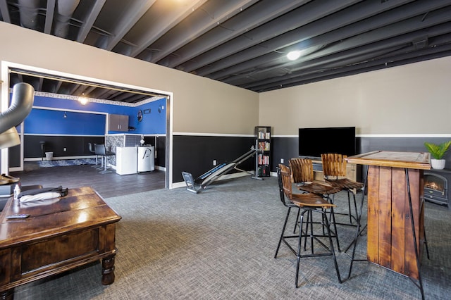 109 Rich Ln, Georgetown, KY 40324 - living room with a wainscoted wall and carpet flooring