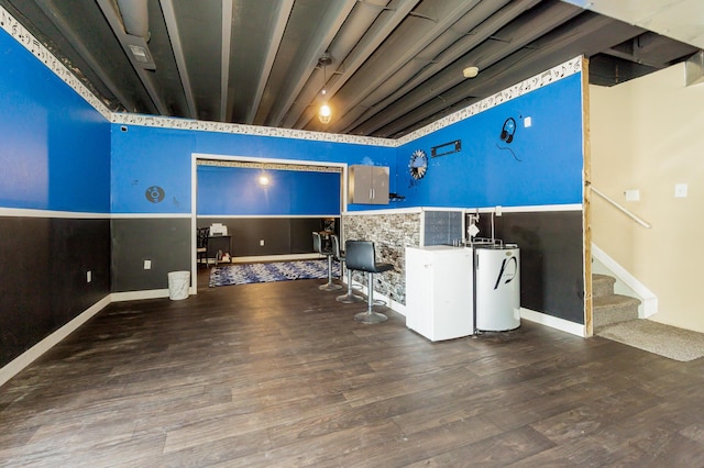 109 Rich Ln, Georgetown, KY 40324 - home theater with water heater, wood finished floors, and baseboards