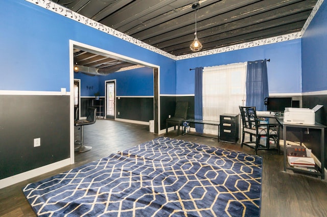 109 Rich Ln, Georgetown, KY 40324 - office featuring wood finished floors and a wainscoted wall