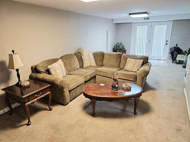 87 Park Estates Ln, London, KY 40744 - living room featuring light colored carpet and baseboards