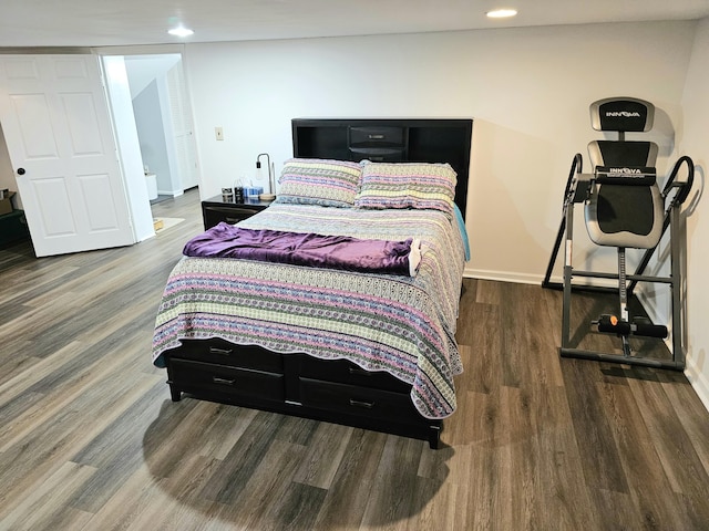 87 Park Estates Ln, London, KY 40744 - bedroom with wood finished floors, baseboards, and recessed lighting