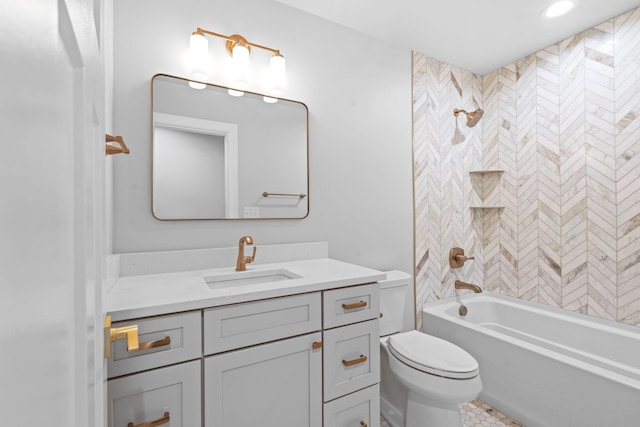 810 Cooper Dr, Lexington, KY 40502 - full bathroom with vanity, toilet, and shower / bath combination