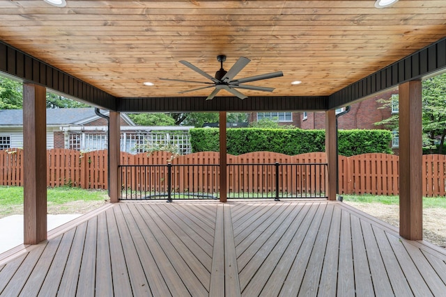 810 Cooper Dr, Lexington, KY 40502 - deck featuring a ceiling fan