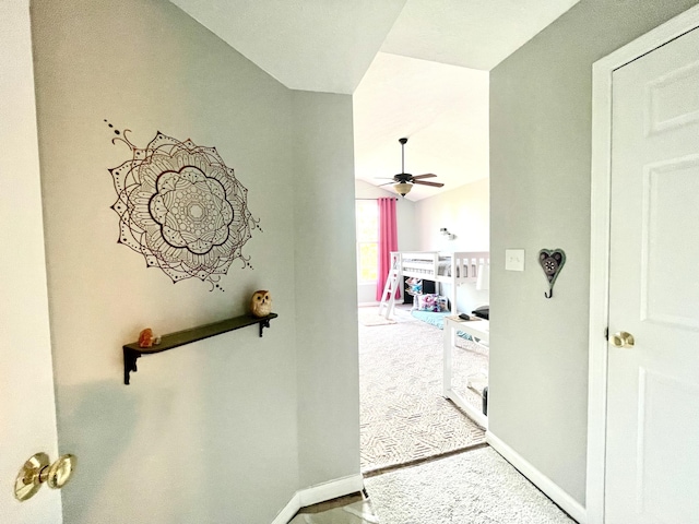 812 Statesman Way, Lexington, KY 40505 - hallway with baseboards and carpet flooring