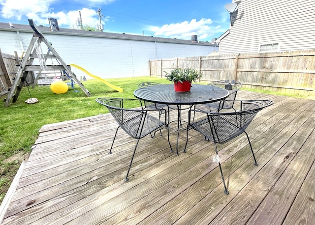 812 Statesman Way, Lexington, KY 40505 - wooden deck featuring outdoor dining area