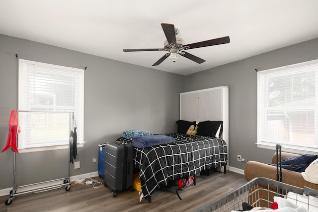 462 Sheridan Dr, Lexington, KY 40503 - bedroom featuring wood finished floors, multiple windows, and baseboards