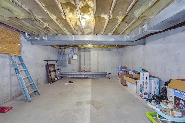 4301 Ravens Crest Ln, Lexington, KY 40515 - unfinished basement featuring electric panel