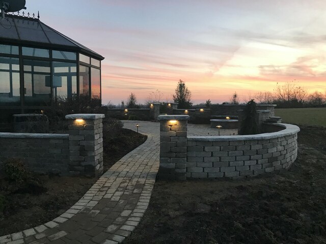 4301 Ravens Crest Ln, Lexington, KY 40515 - exterior space featuring an outdoor fire pit