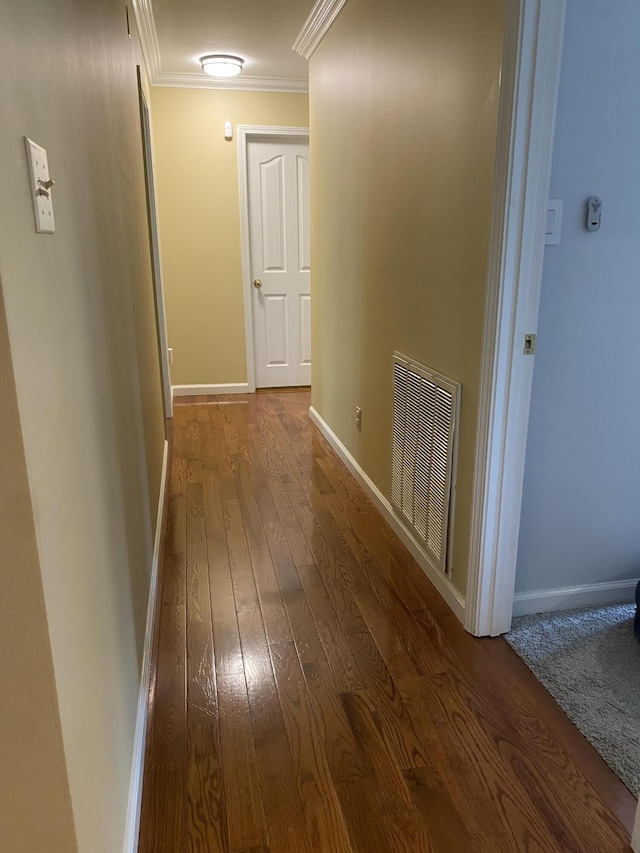 319 Huckleberry Ln, London, KY 40744 - hall with hardwood / wood-style flooring, ornamental molding, and baseboards