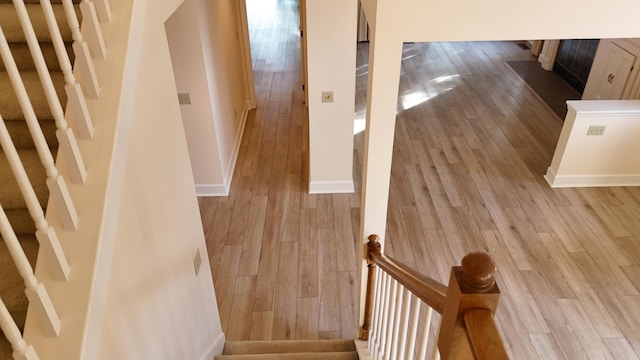 1667 Snow Goose Cir, Lexington, KY 40511 - stairway with wood finished floors and baseboards