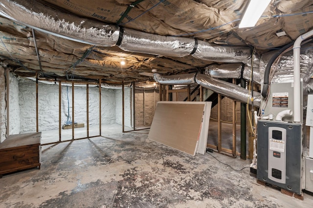 252 Cochran Rd, Lexington, KY 40502 - unfinished basement with heating unit