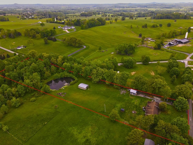 3125 Old Bull Rd, Eubank, KY 42567 - view of rural area with a pastoral area and property parcel outlined