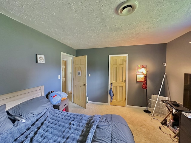 3125 Old Bull Rd, Eubank, KY 42567 - bedroom with carpet flooring, a textured ceiling, and baseboards