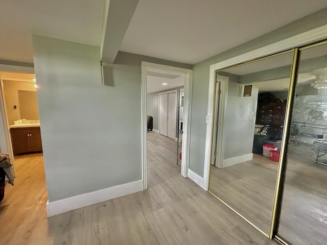 3125 Old Bull Rd, Eubank, KY 42567 - hallway featuring baseboards and light wood finished floors