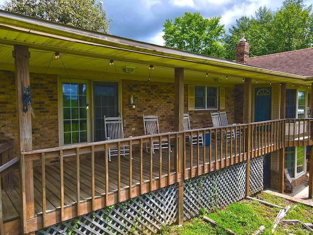 3125 Old Bull Rd, Eubank, KY 42567 - view of wooden terrace